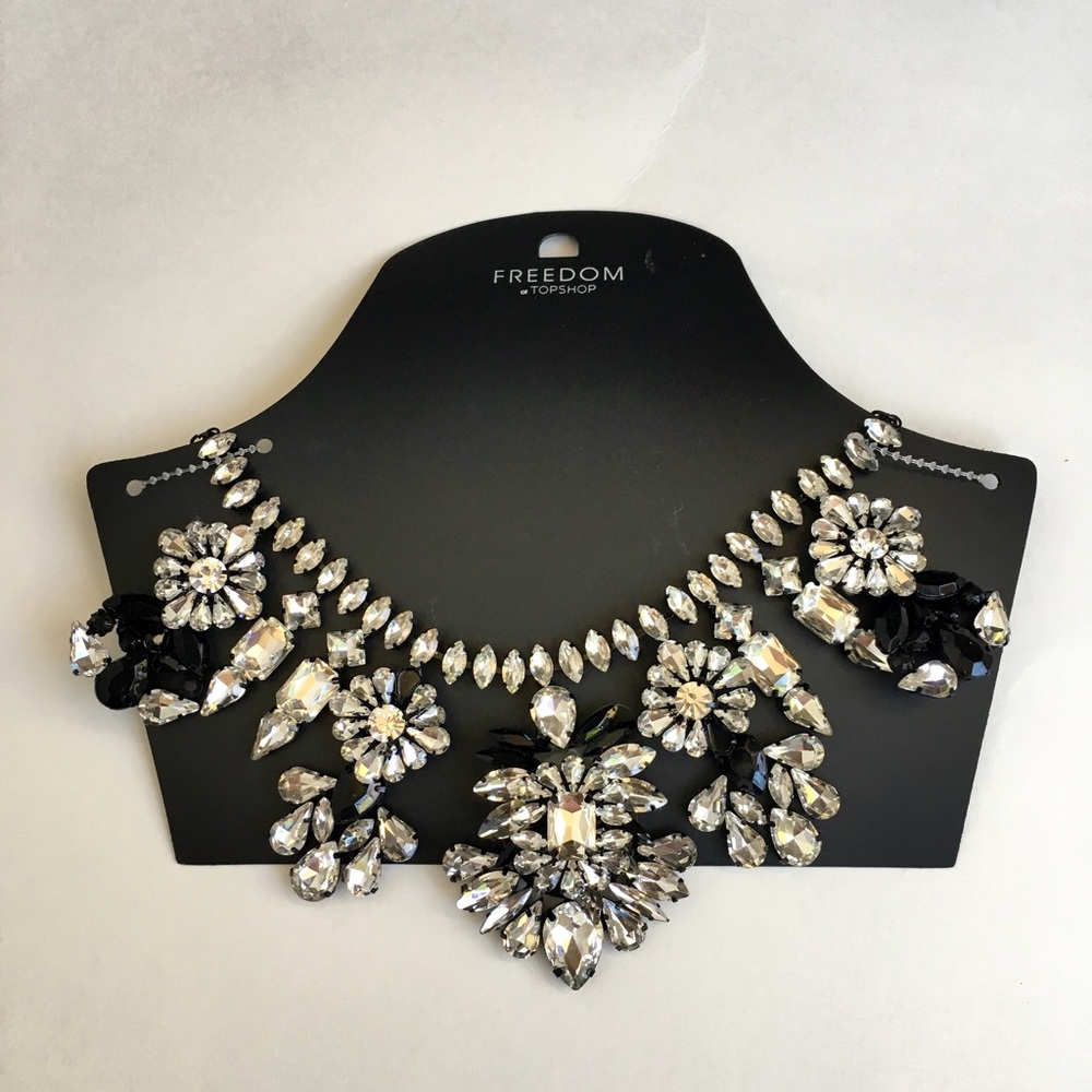 Topshop Rhinestones Necklace - Picture 2 of 4